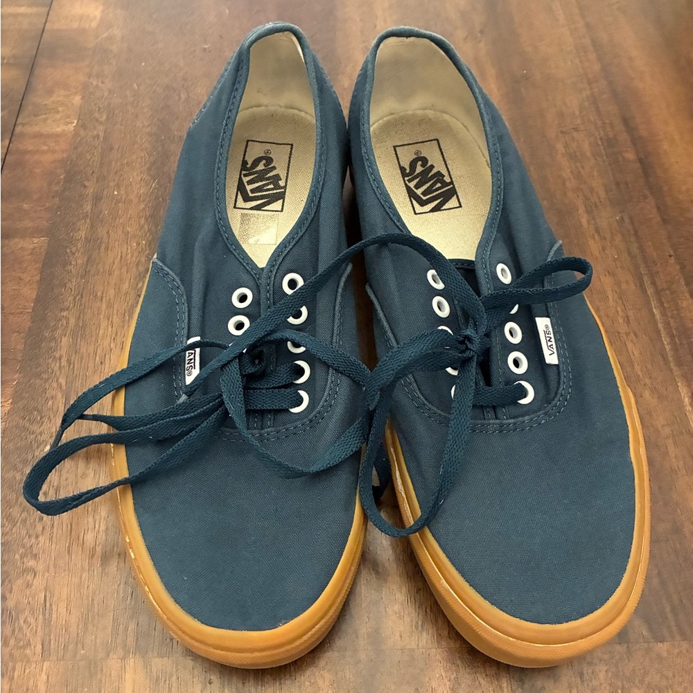 Vans Authentic Shoes Men’s 10.5 Teal Gum Bottom Sneakers Classic